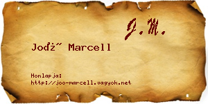Joó Marcell névjegykártya