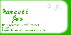 marcell joo business card