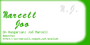 marcell joo business card